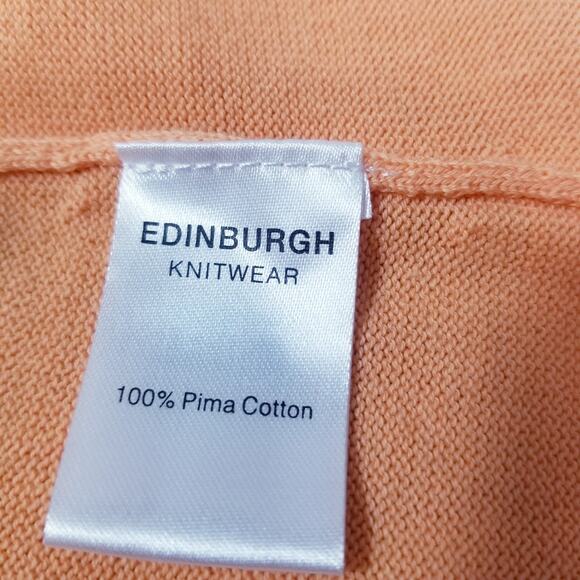 EDINBURGH Knitwear 100% Pima Cotton Ombre Midi Cardigan - Picture 11 of 12